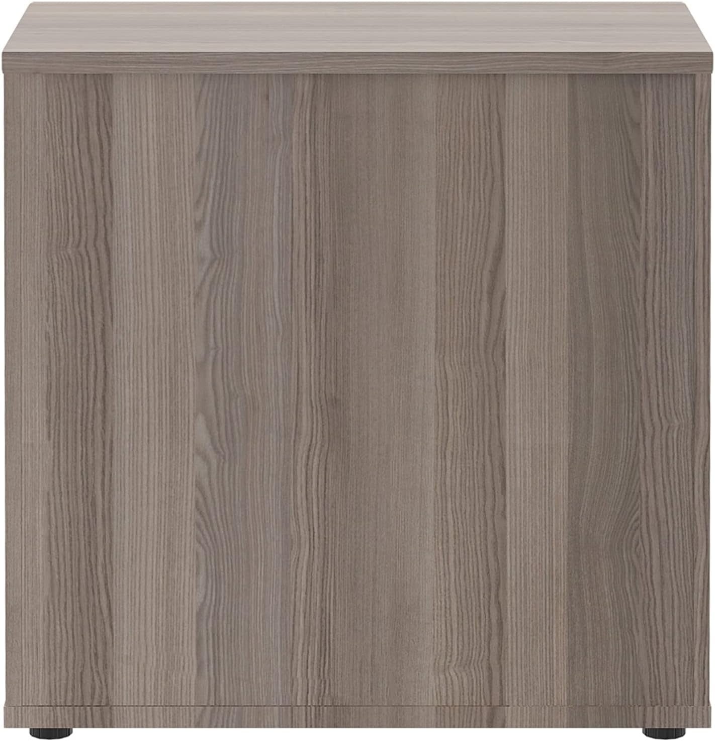 Grey Oak Office Cupboard Double Door Lockable Storage Cabinet with Shelf