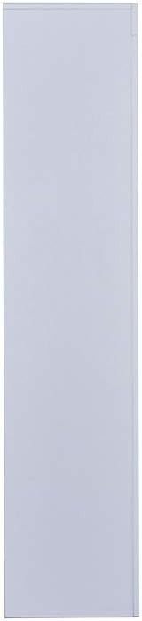 Tall White LED Display Cabinet with Glass Shelves Modern Storage Unit