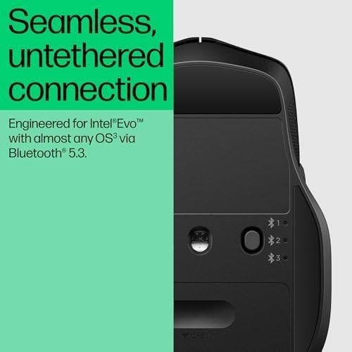 Bluetooth Comfort Mouse Multi-Device Silent Clicks 6 Buttons 4000 DPI Ergonomic