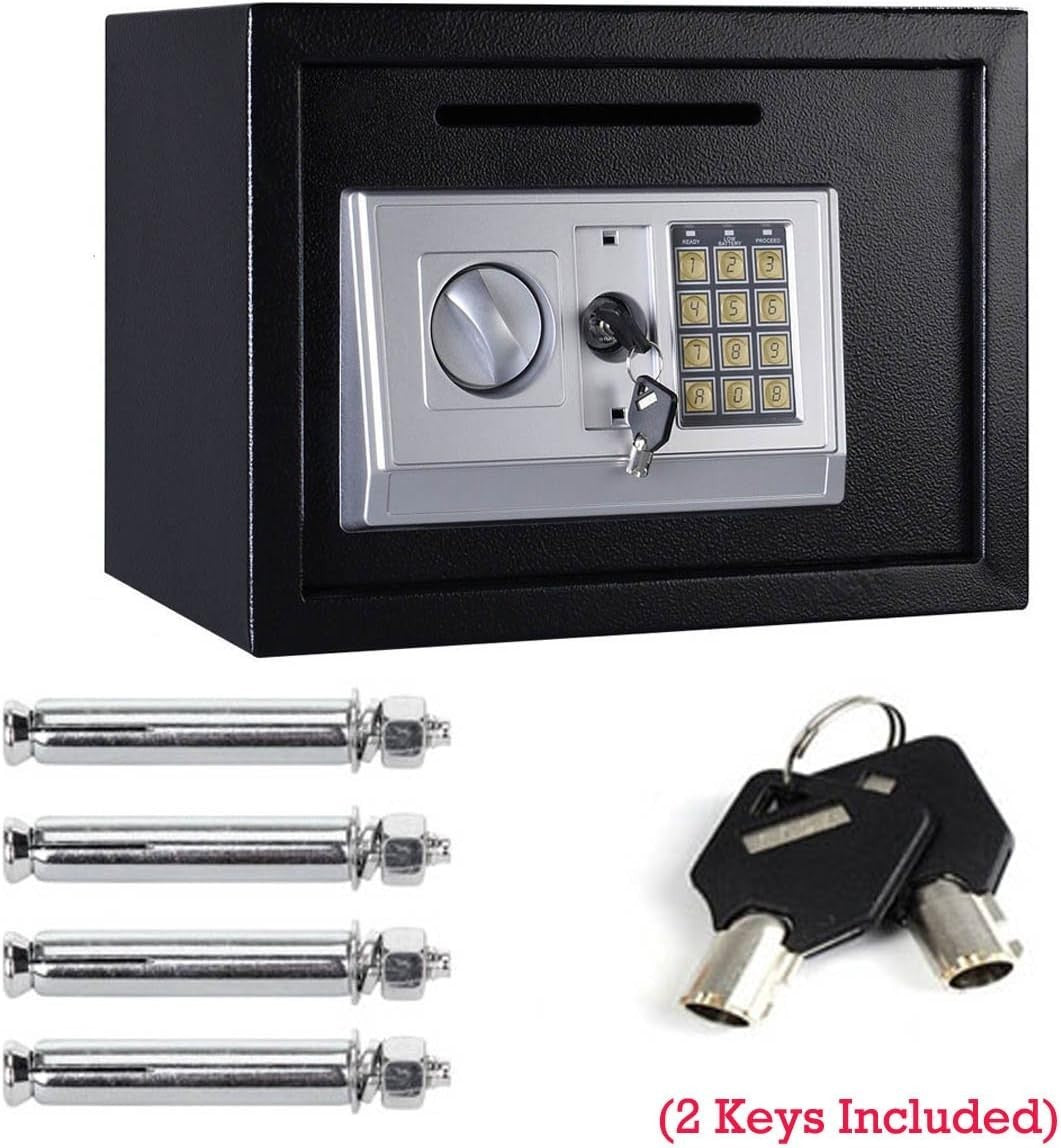 16L Digital Safe Box Electronic Keypad Cash Jewelry Document Safe