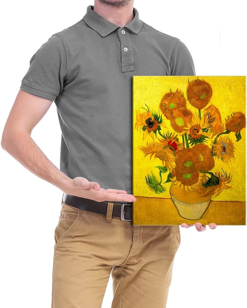 Van Gogh Sunflowers Canvas Wall Art 40x30cm Framed Print