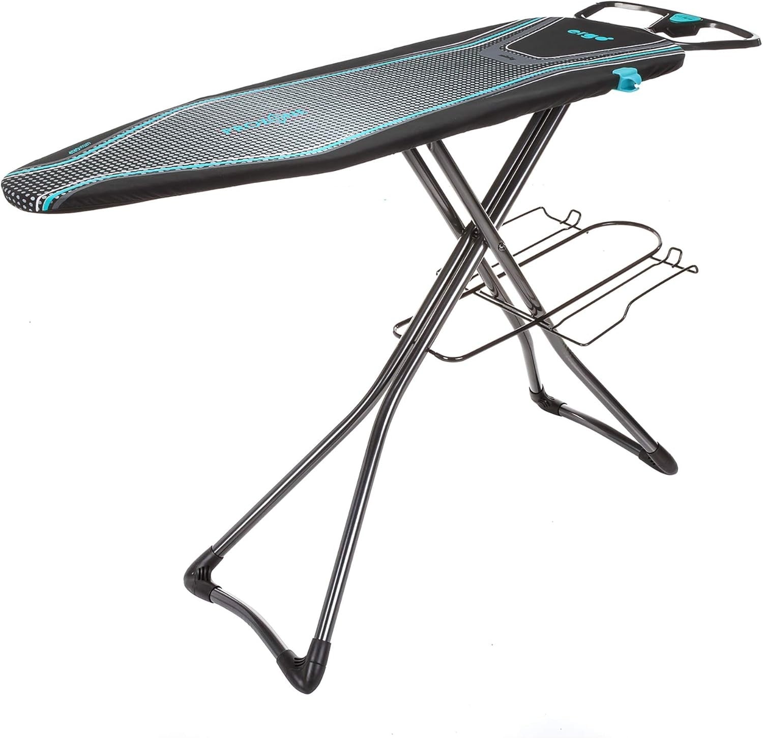 Ergonomic Ironing Board Height Adjustable Steam Generator Ready 122x38cm