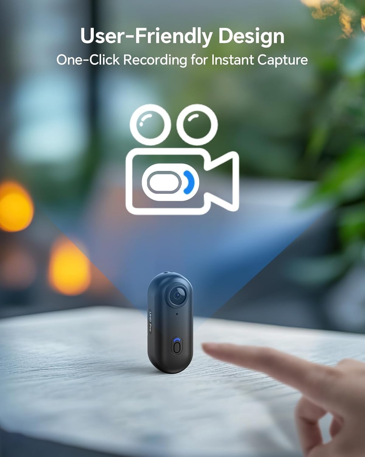 4K Mini Body Camera 128GB Wearable Cam Magnetic Clip 120Min Recording