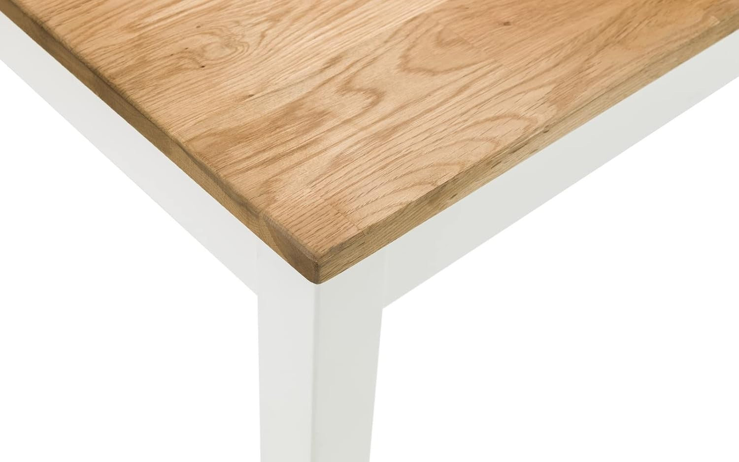 White & Oak Coffee Table 100x50x45cm Compact Stylish Durable Living Room