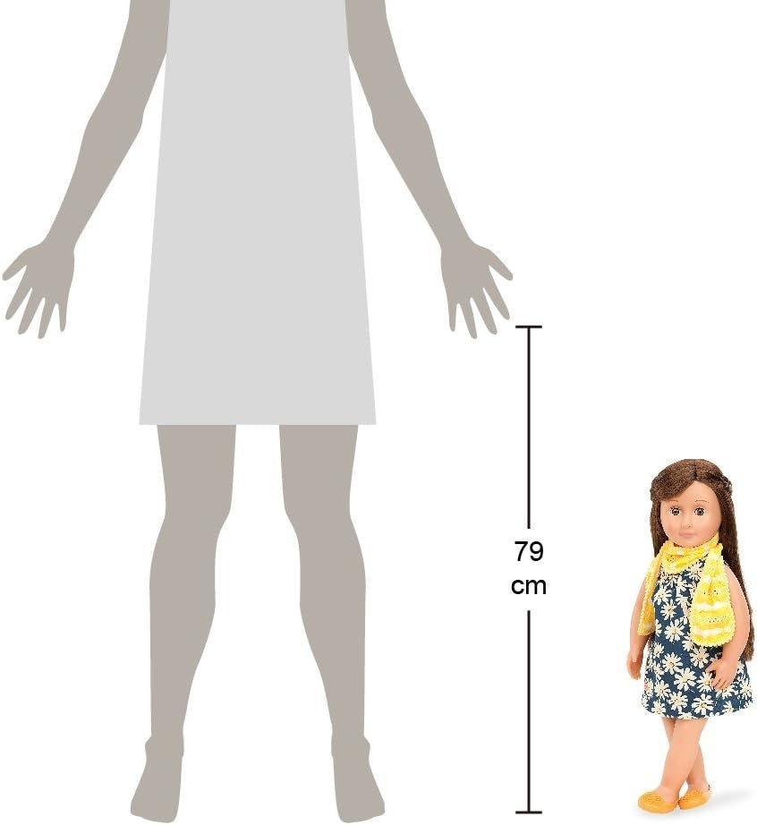 18 Inch Poseable Fashion Doll Extra Outfit Accessories Sleepy Eyes
