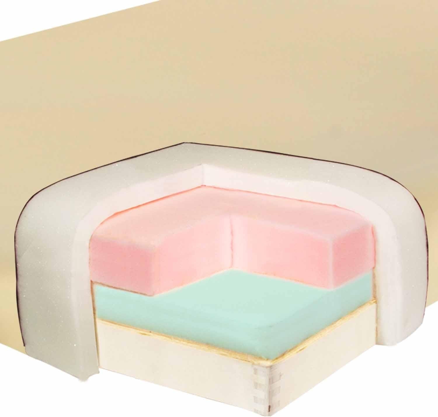 76cm Portable Massage Table Memory Foam Spa Bed Folding Therapy Couch Cream