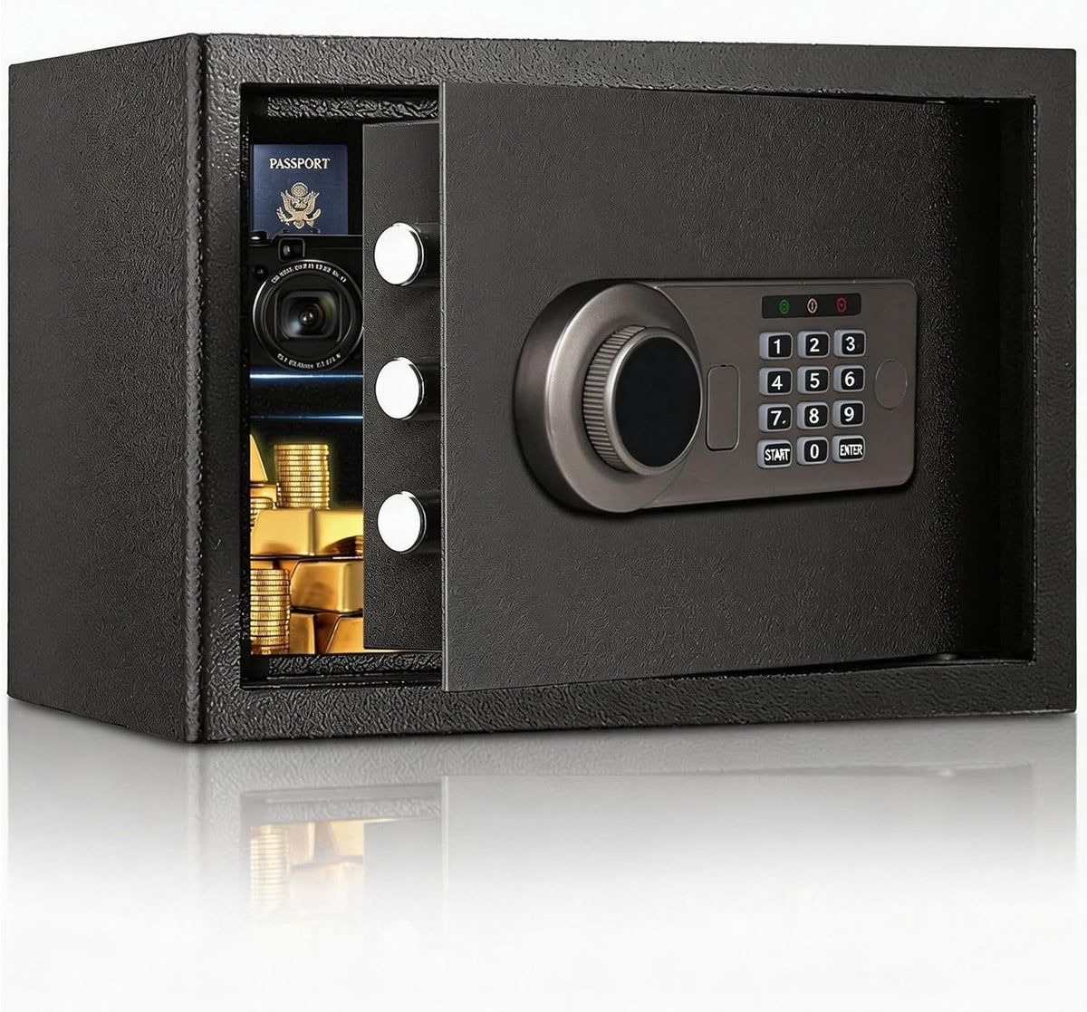 17L Fireproof Digital Safe Box Alarm Sensor Light Cash Security Safe