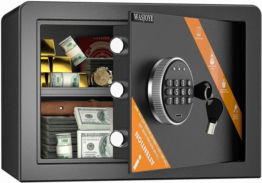 19L Digital Safe Box Electronic Keypad Security Safe Cash Jewelry