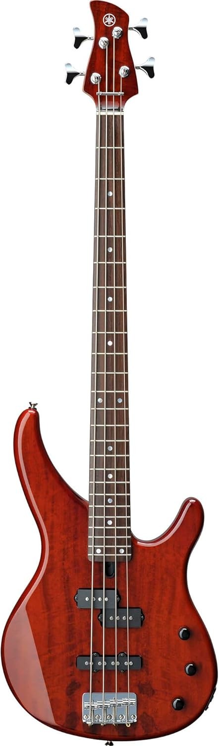 4 String Electric Bass Guitar Root Beer Finish 1/2 Size 122cm