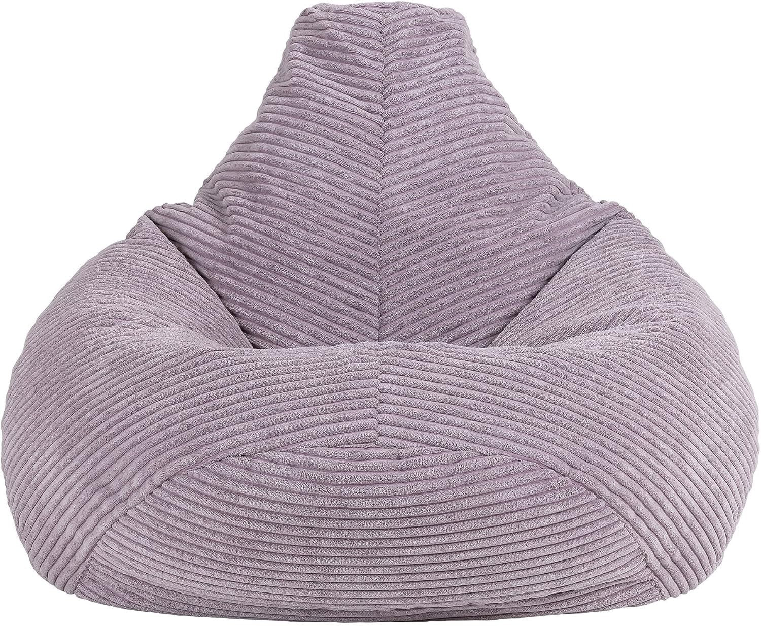 Lavender Kids Bean Bag Chairs 2 Pack Soft Corduroy Lounge for Reading Gaming