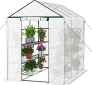 Walk-In Greenhouse 3 Tier 12 Shelves | Heavy Duty UV-Resistant PE Cover