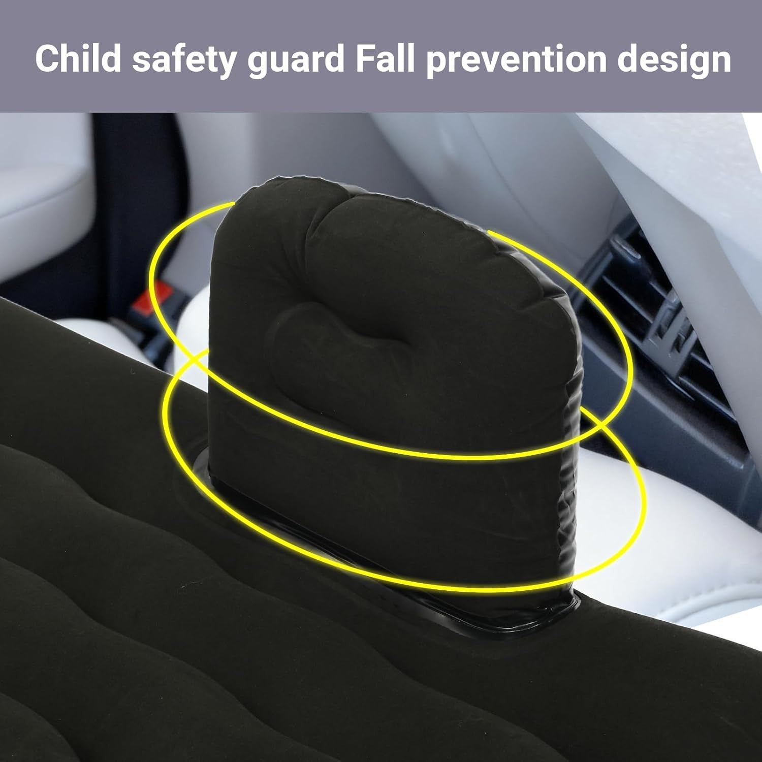Inflatable Car Air Mattress – Portable Back Seat Bed with Pump & Pillow