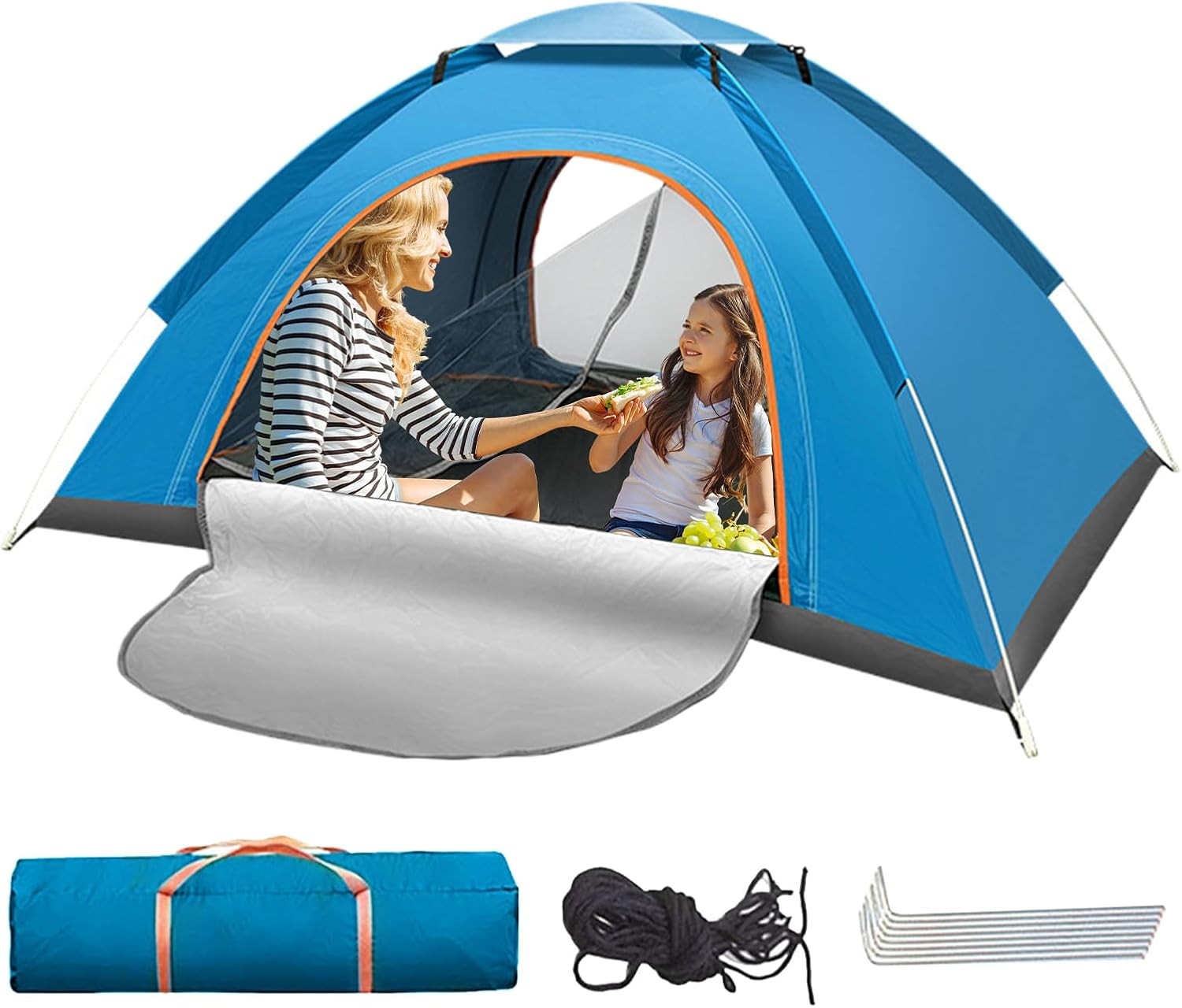 2 Person Pop Up Camping Tent Waterproof Windproof Sun Shelter