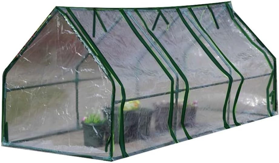 PVC Tunnel Greenhouse Plant Cover 1.8m Grow Tent for Herbs Vegetables Flowers