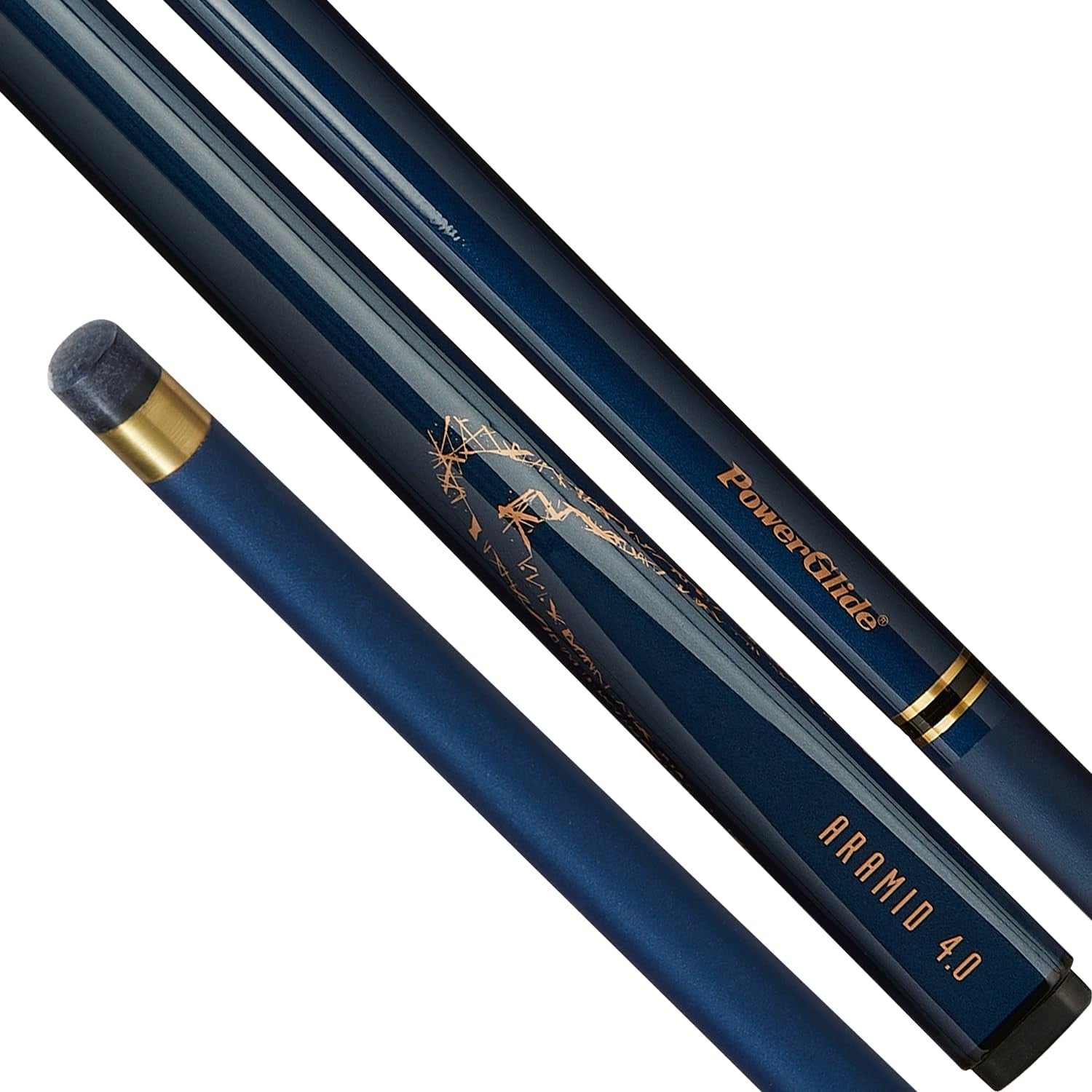 57" Carbon Fibre Pool Snooker Cue 10mm Tip 2pc Radial Joint 18oz