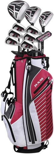 Ladies Petite Complete Golf Club Set Right Hand Graphite Pink Stand Bag