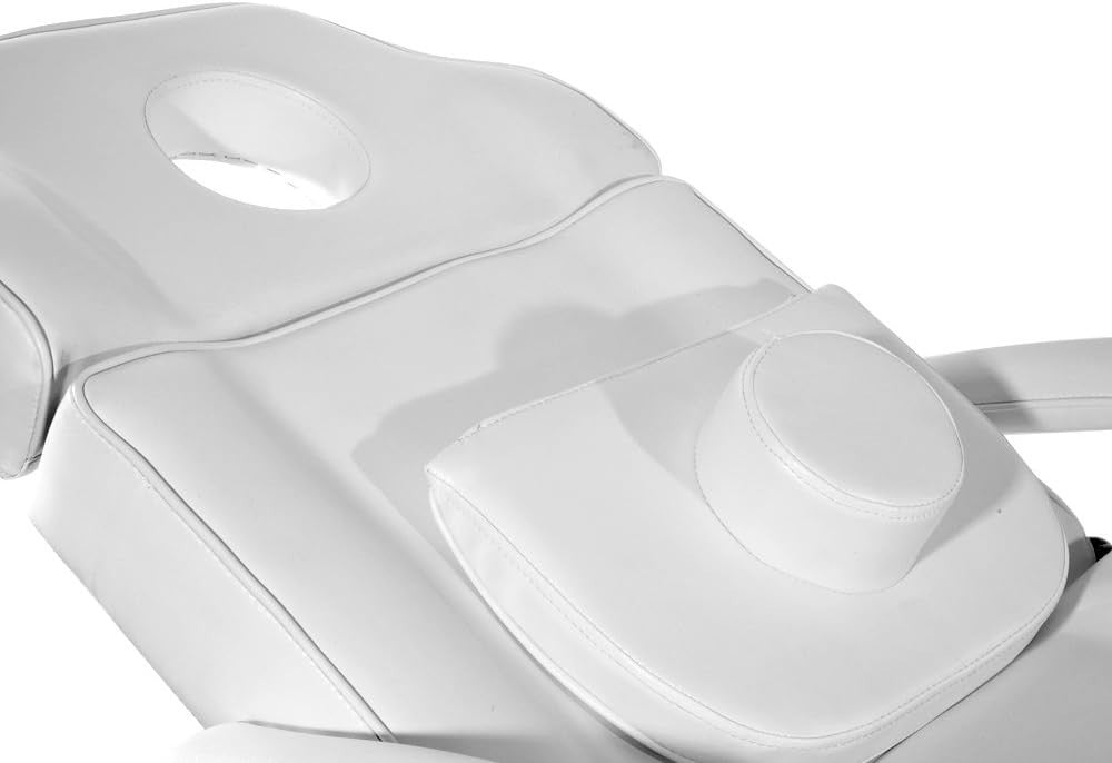 Reclining Massage Table 3-Section Adjustable Beauty Salon Spa Tattoo Bed White
