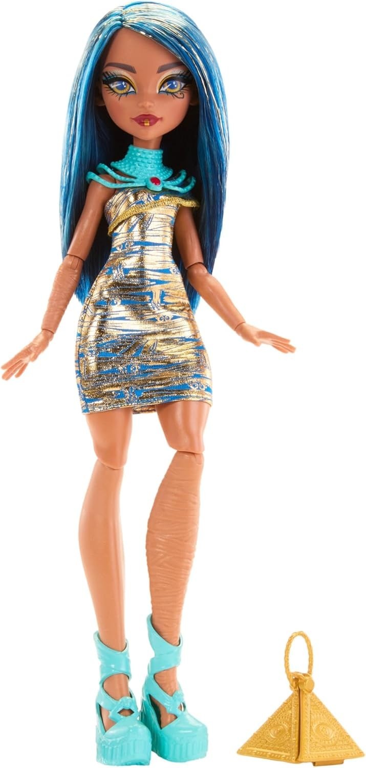 Fashion Doll Gold Mini Dress Articulated Poses Accessories Gift