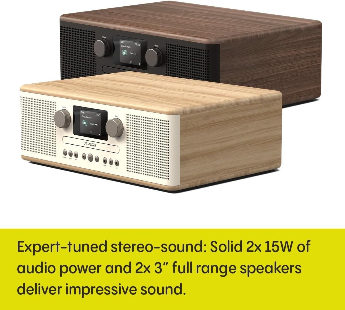 Compact CD DAB+ FM Bluetooth HiFi Stereo System AUX USB Alarm Sleep Timer