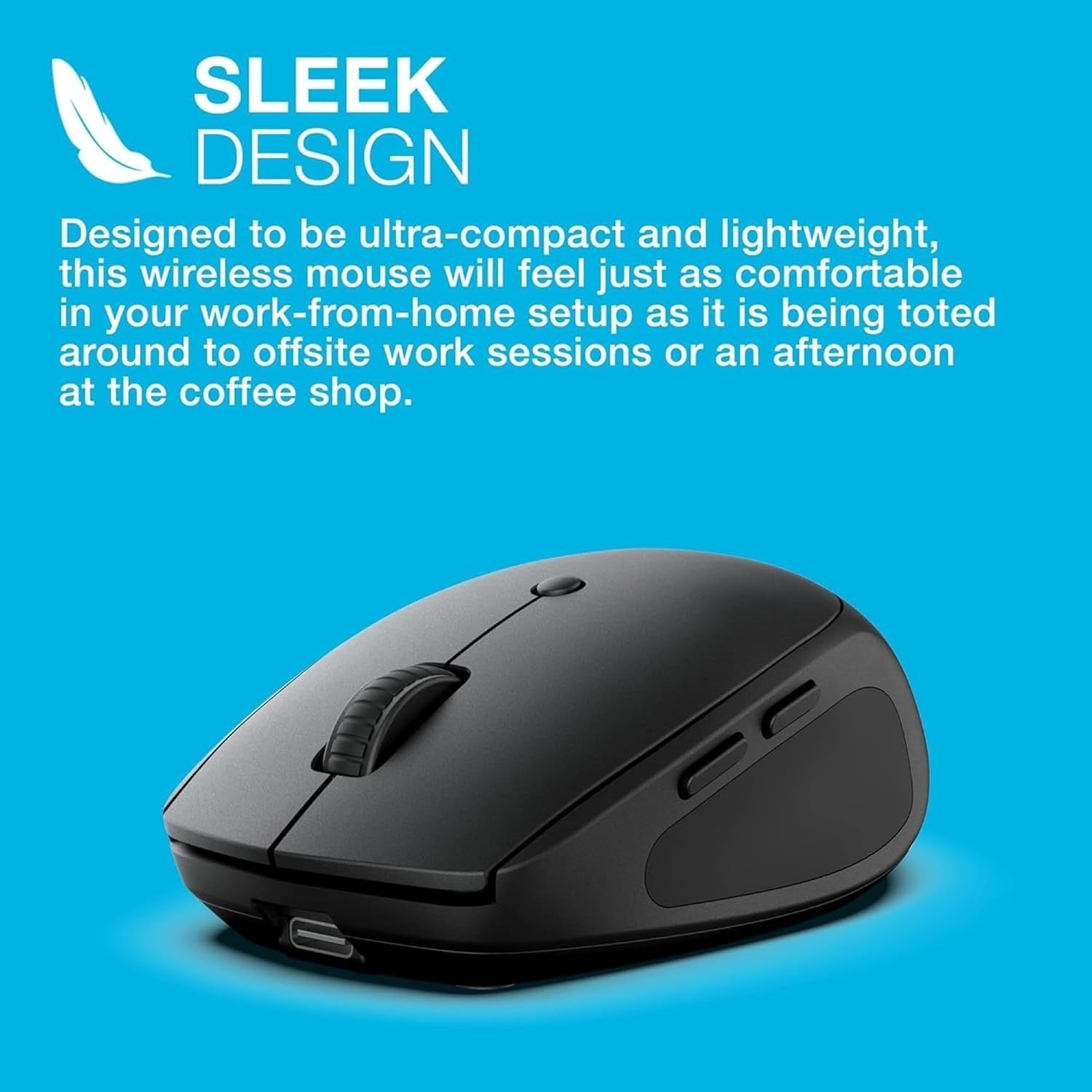 Rechargeable Bluetooth Mouse Silent Tri-Mode 2.4G USB Wireless