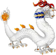 Luxury 1L Dragon Whiskey Decanter 3D Glass Sculpture | Unique Zodiac Gift