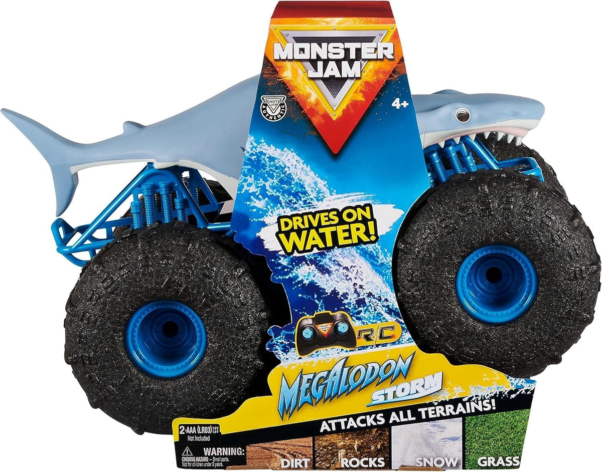 Megalodon STORM RC Truck 1:15 All-Terrain Waterproof Remote Control Car Kids 4+