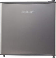 45L Mini Tabletop Fridge Countertop Reversible Door Stainless Steel
