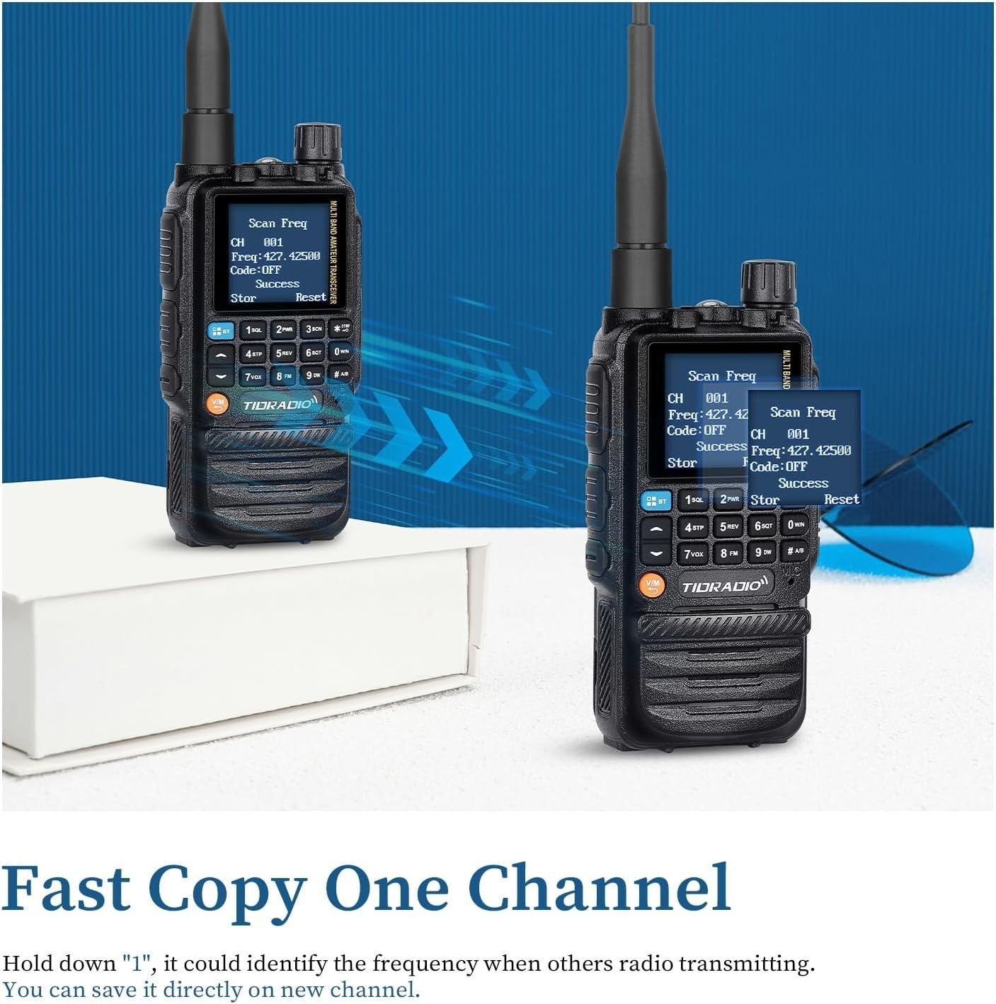 Ham Radio 199CH Bluetooth Programming Air Band 2500mAh Long Range