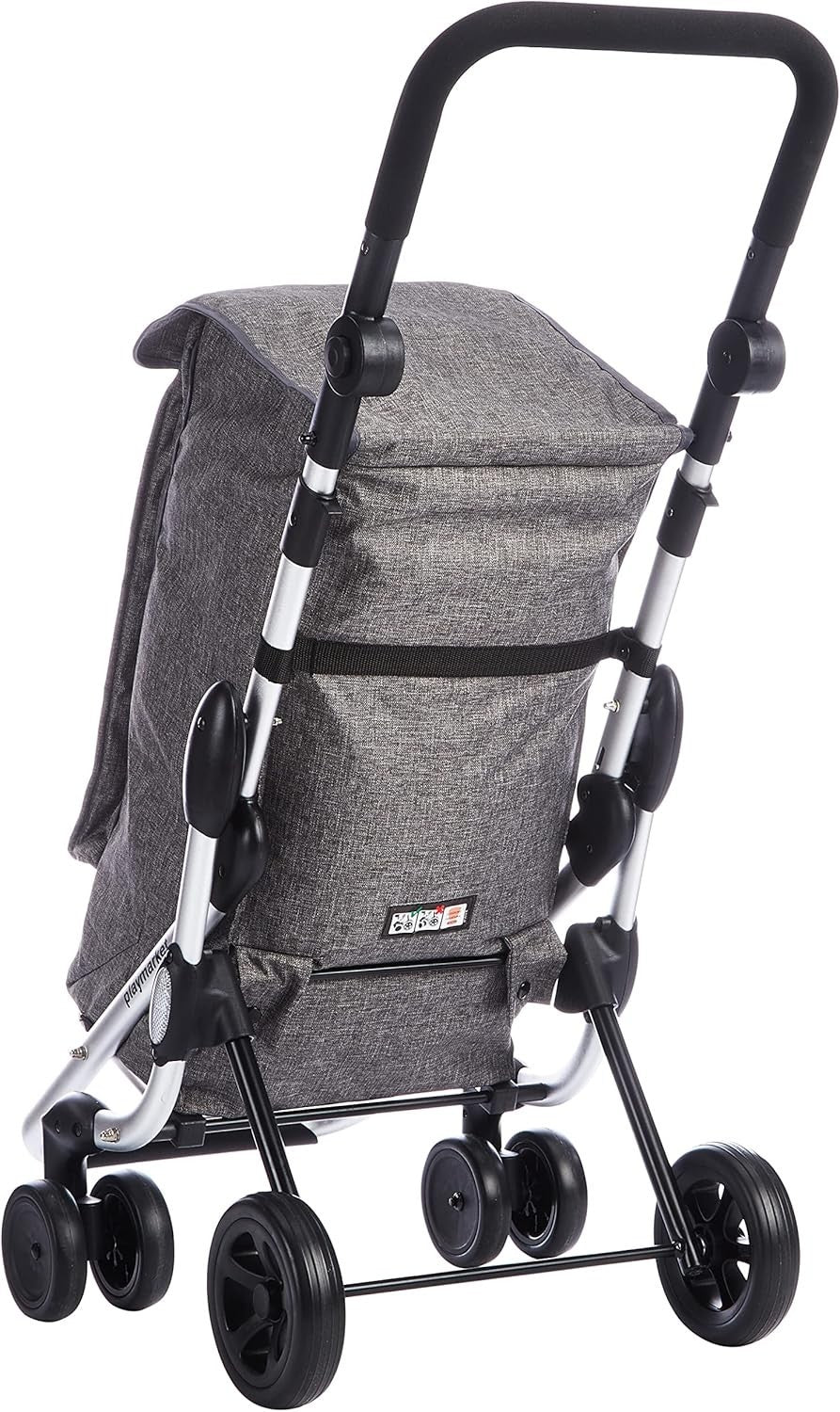 Foppapedretti Go Up Shopping Trolley Grey Sturdy Durable Fabric & Metal