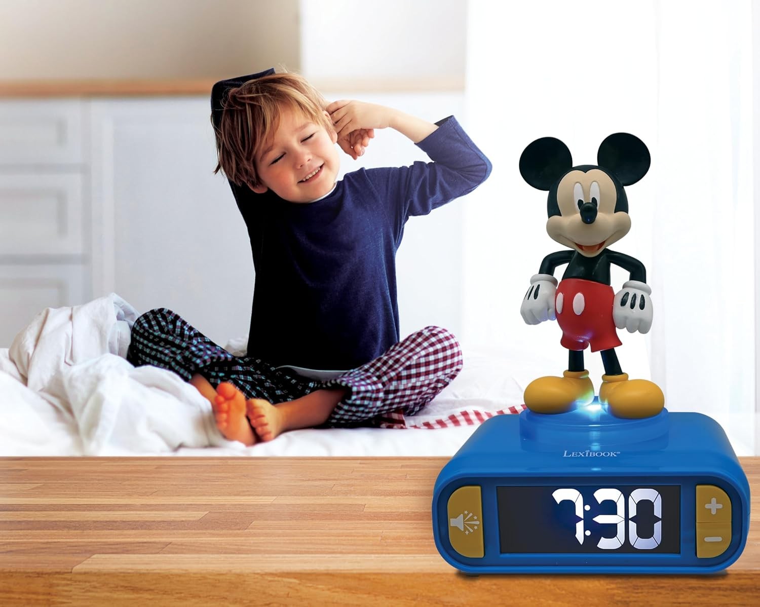 Kids Character Alarm Clock Night Light Snooze Easy Read Bedroom