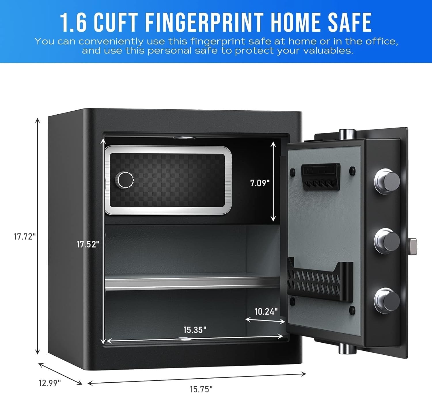 45L Biometric Fingerprint Safe Touch Screen Digital Security