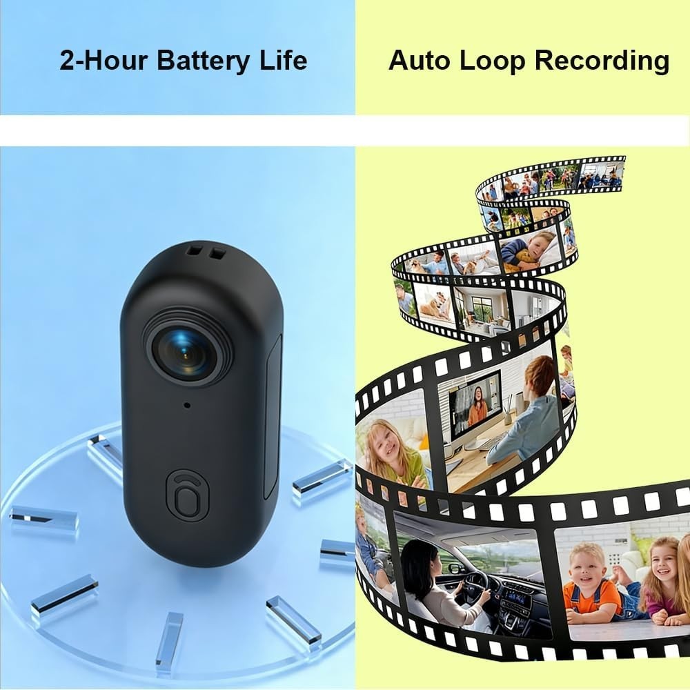 4K Mini Action Camera WiFi Magnetic POV Cam Waterproof Motorcycle Vlog