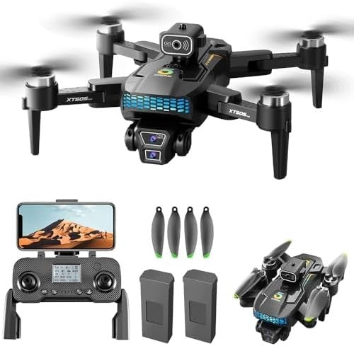 OBEST GPS Drone 4K Camera, Brushless Motor, FPV, 2 Batteries, Beginner