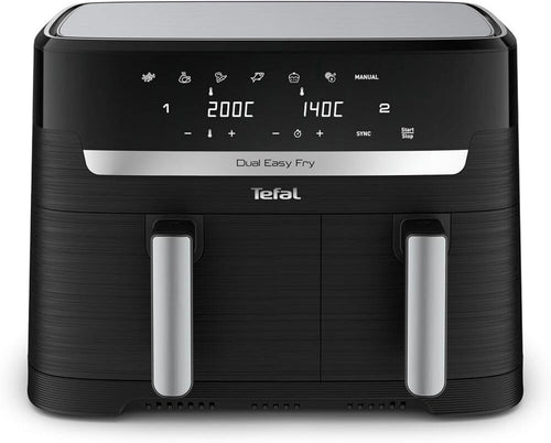 8.3 Dual Zone Air Fryer 2 Drawer Extra Crisp 8in1 Fast Cooking Roast Bake Reheat