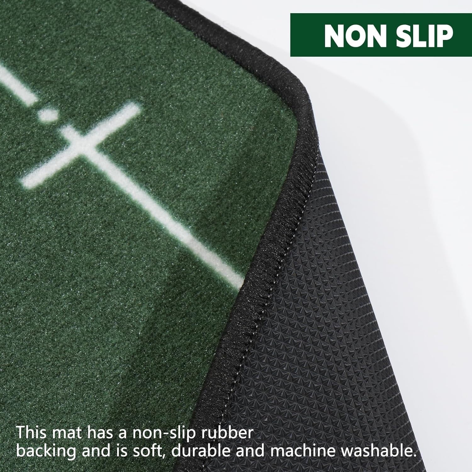 Golf Putting Mat 280cm Indoor Training Green Alignment Track Practice