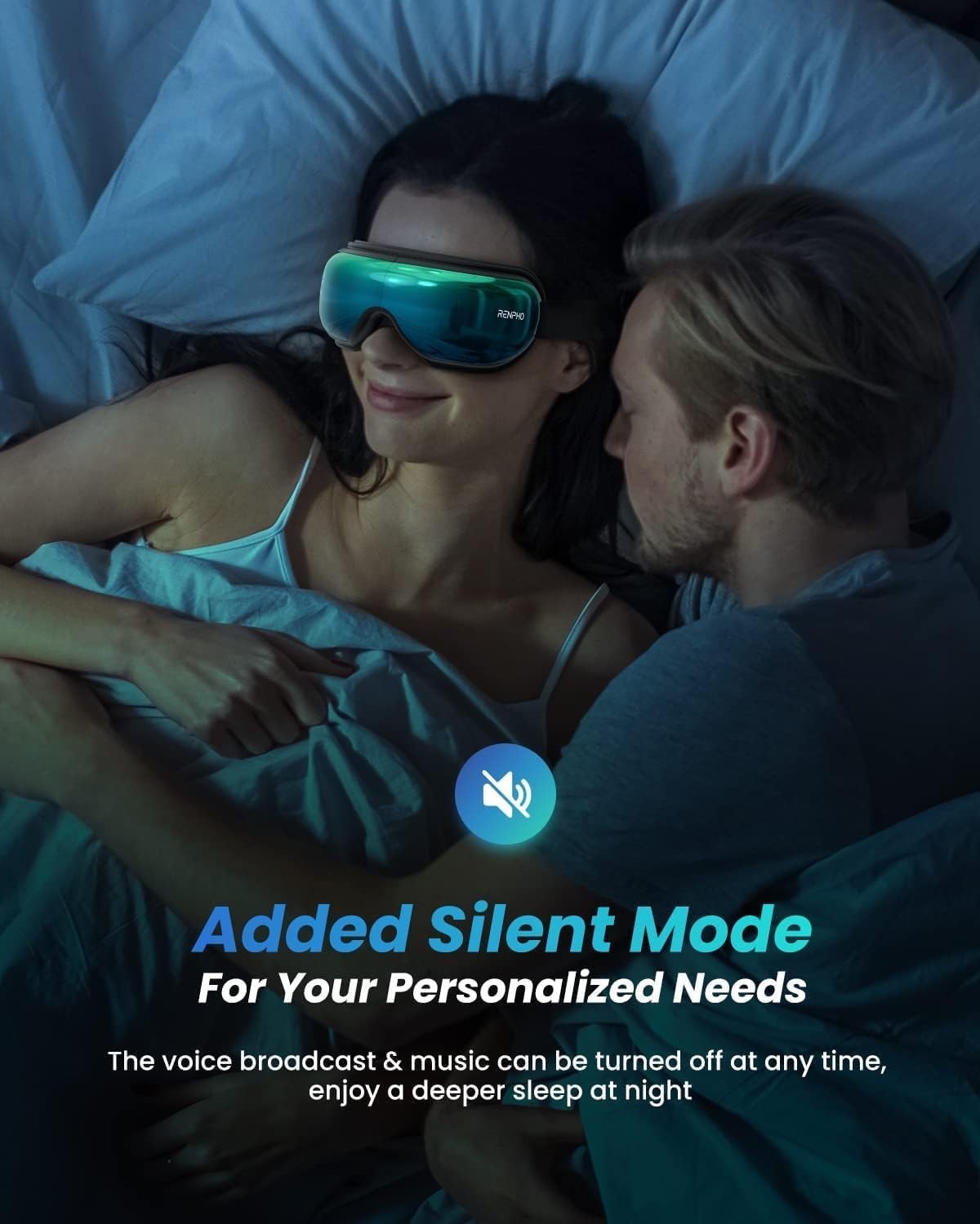 Heated Eye Massager Bluetooth Sleep Mask Dry Eye Strain Relief