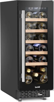 Slim Built In Wine Cooler 30cm Under Counter Fridge Touch Control 20 Bottle