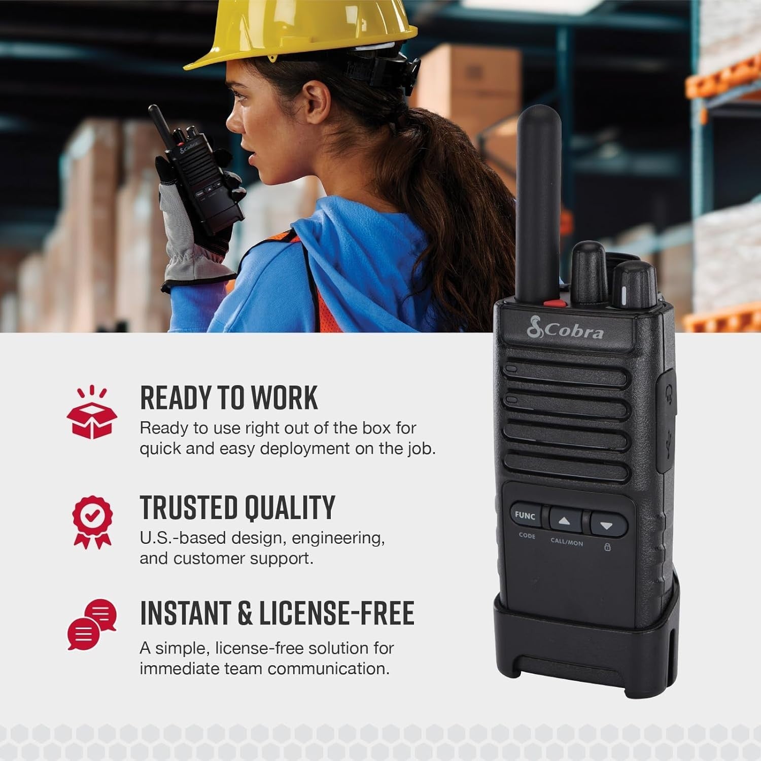 Professional Walkie Talkies 6 Pack PMR446 Rechargeable IP54 2 Way Radios