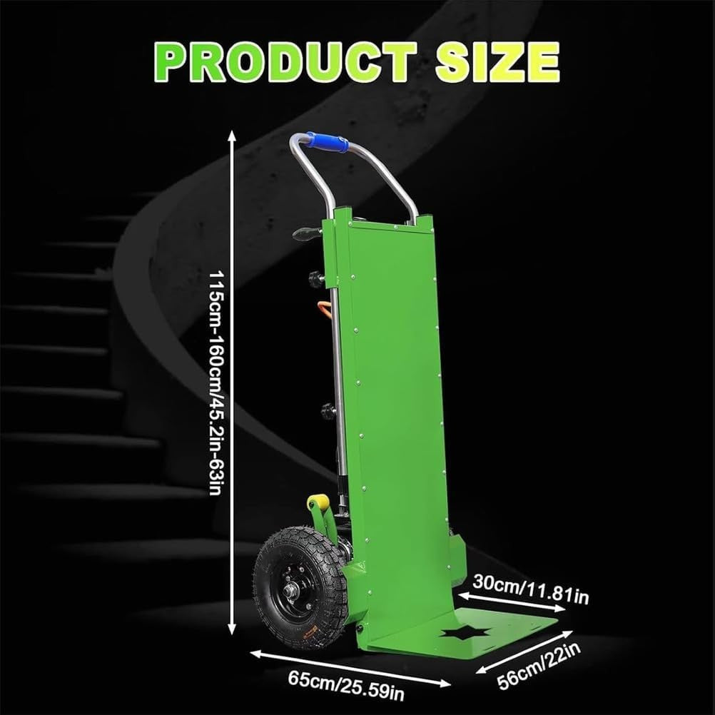 Electric Stair Climber 400kg Load Truck w/ Brushless Motor & Telescopic Handle