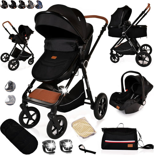 3in1 Baby Pushchair Pram Travel System Lightweight Foldable Newborn Toddler