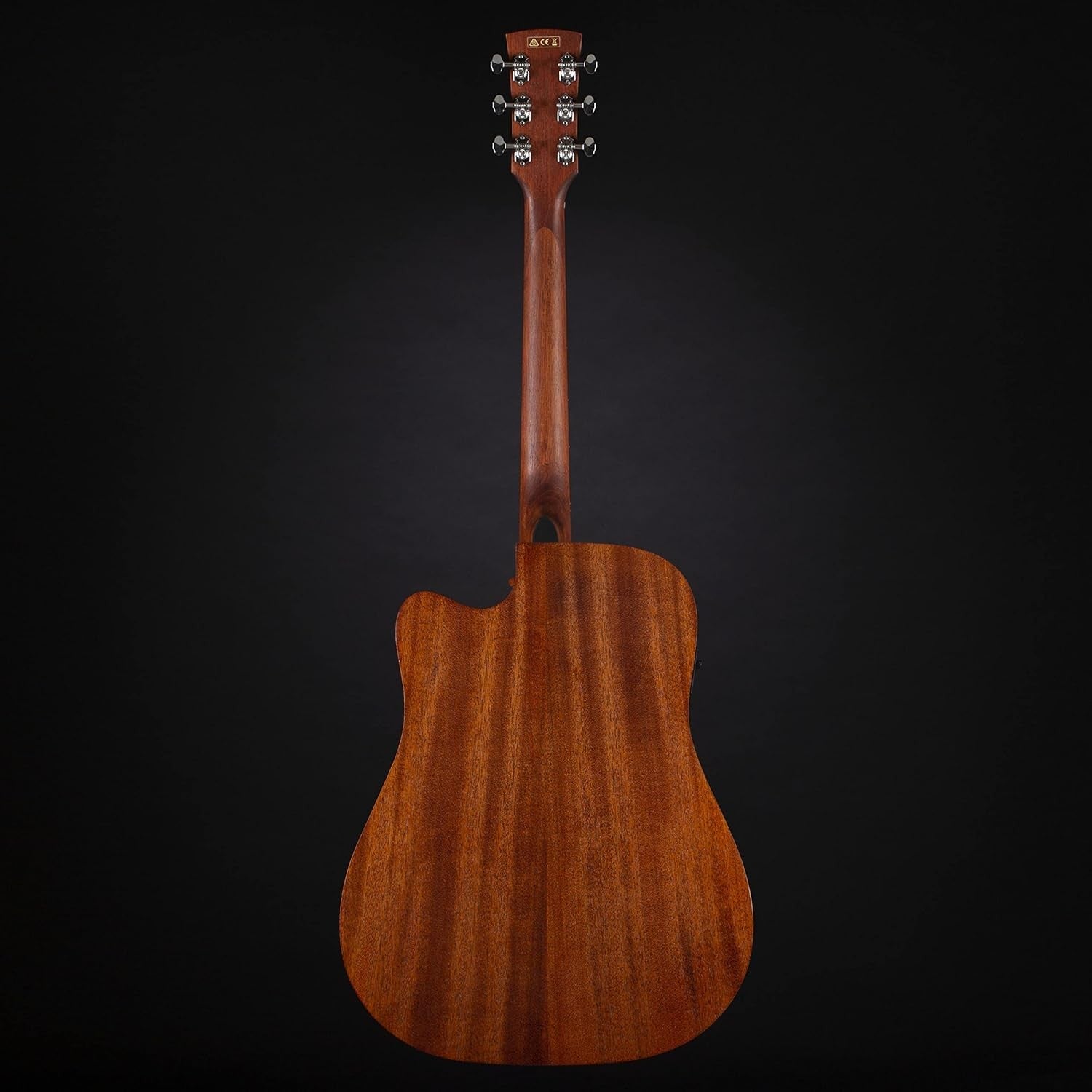 Full Size Electro Acoustic Guitar Cutaway Exotic Wood Natural