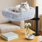 360 Rotating Desk Cat Hammock Adjustable Cat Bed with Scratching Post
