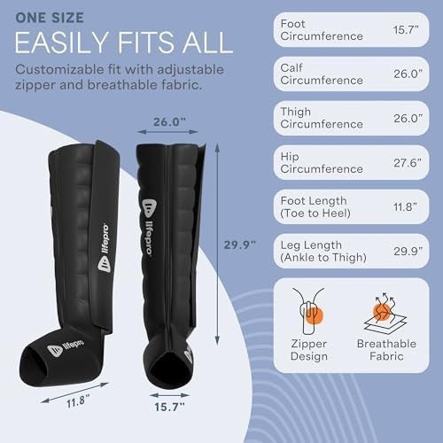 Sequential Leg Compression Boots for Athletes Recovery Heat Therapy