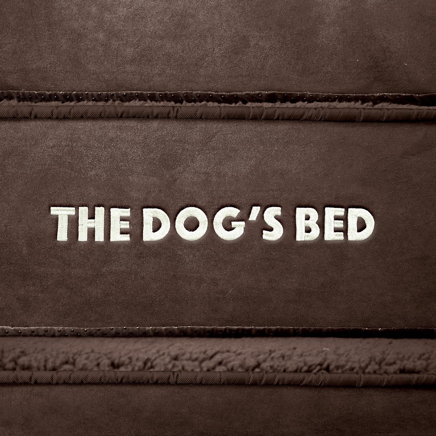 Large Orthopedic Memory Foam Dog Bed 101x64x15cm Brown