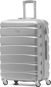 25” Check In Luggage ABS Hard Case Lightweight 4 Spinner Wheels