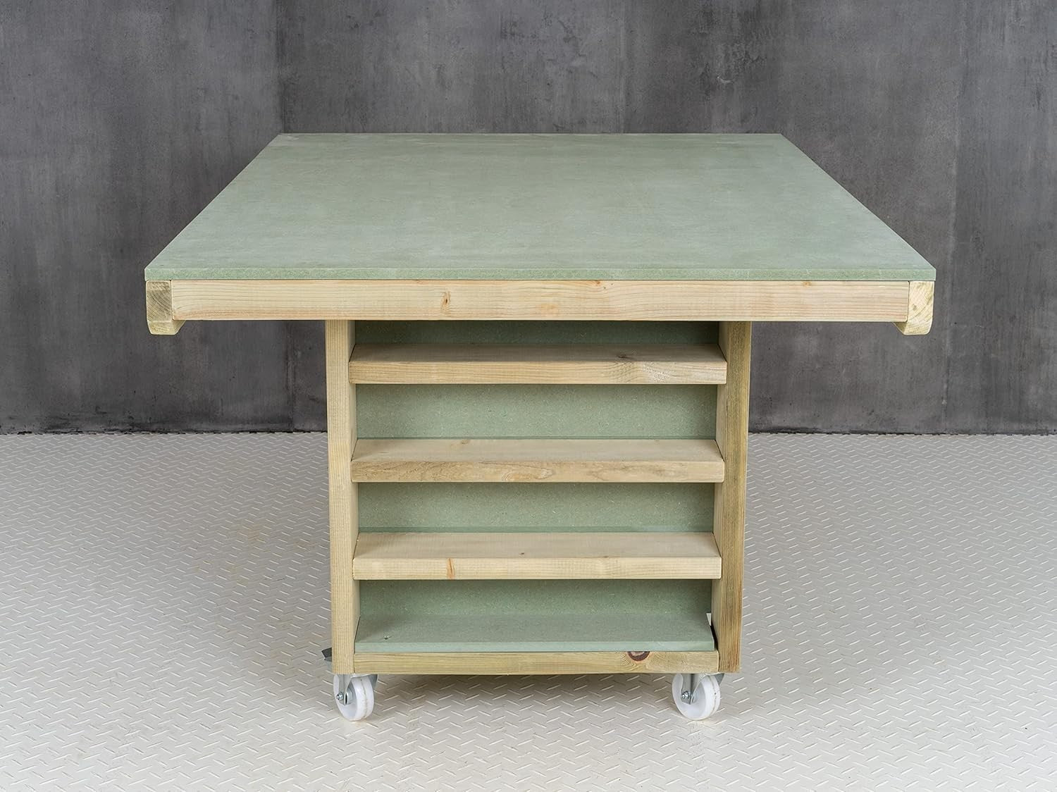 Heavy-Duty Art & Craft Studio Workbench – 18mm Moisture-Resistant Top & Storage