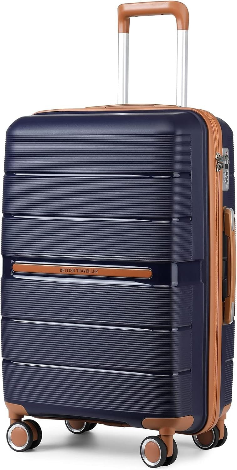 Large 76cm Check In Luggage PP Hard Shell TSA Lock 4 Spinner Wheels