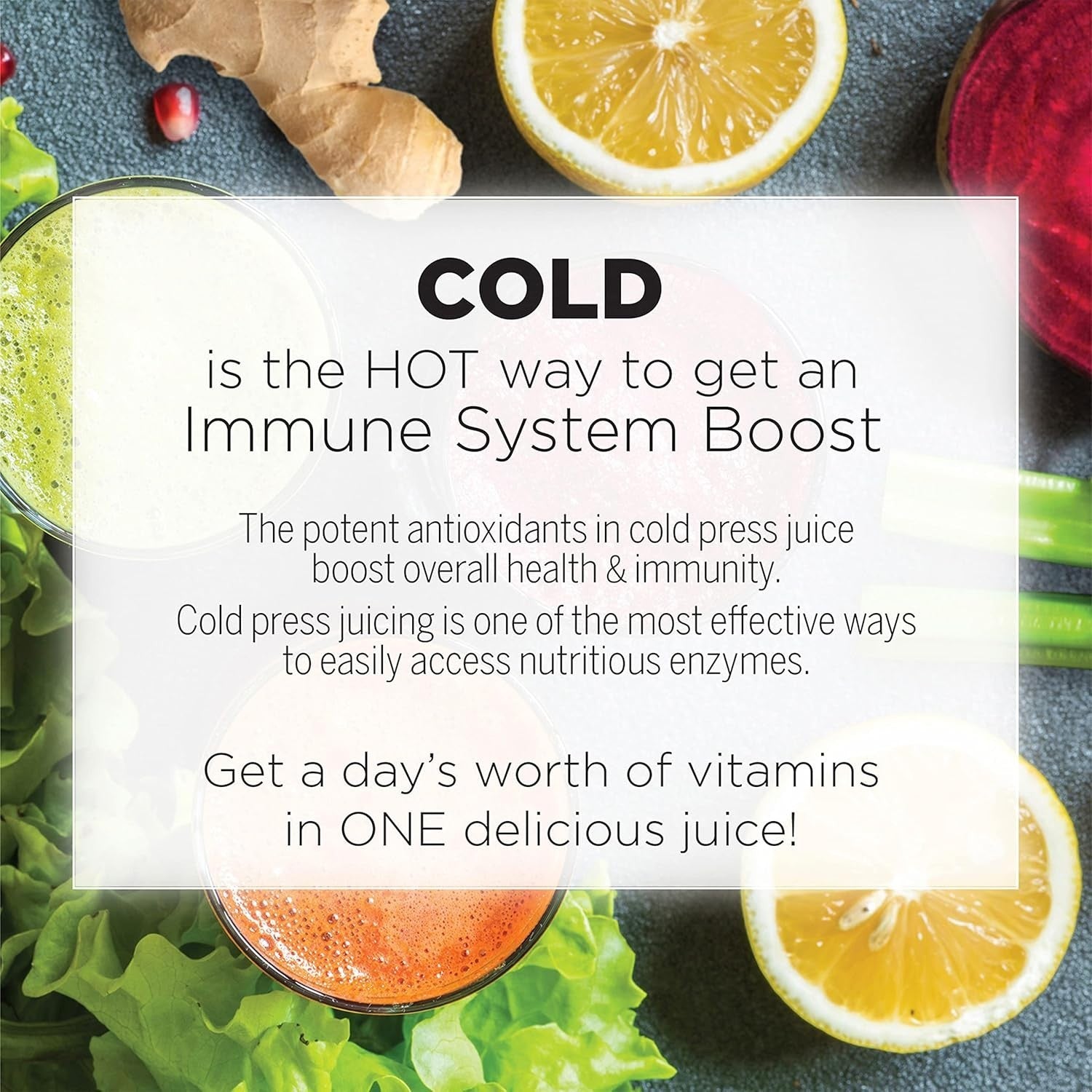 Cold Press Slow Juicer Triple Stage Masticating 200W Compact Quiet