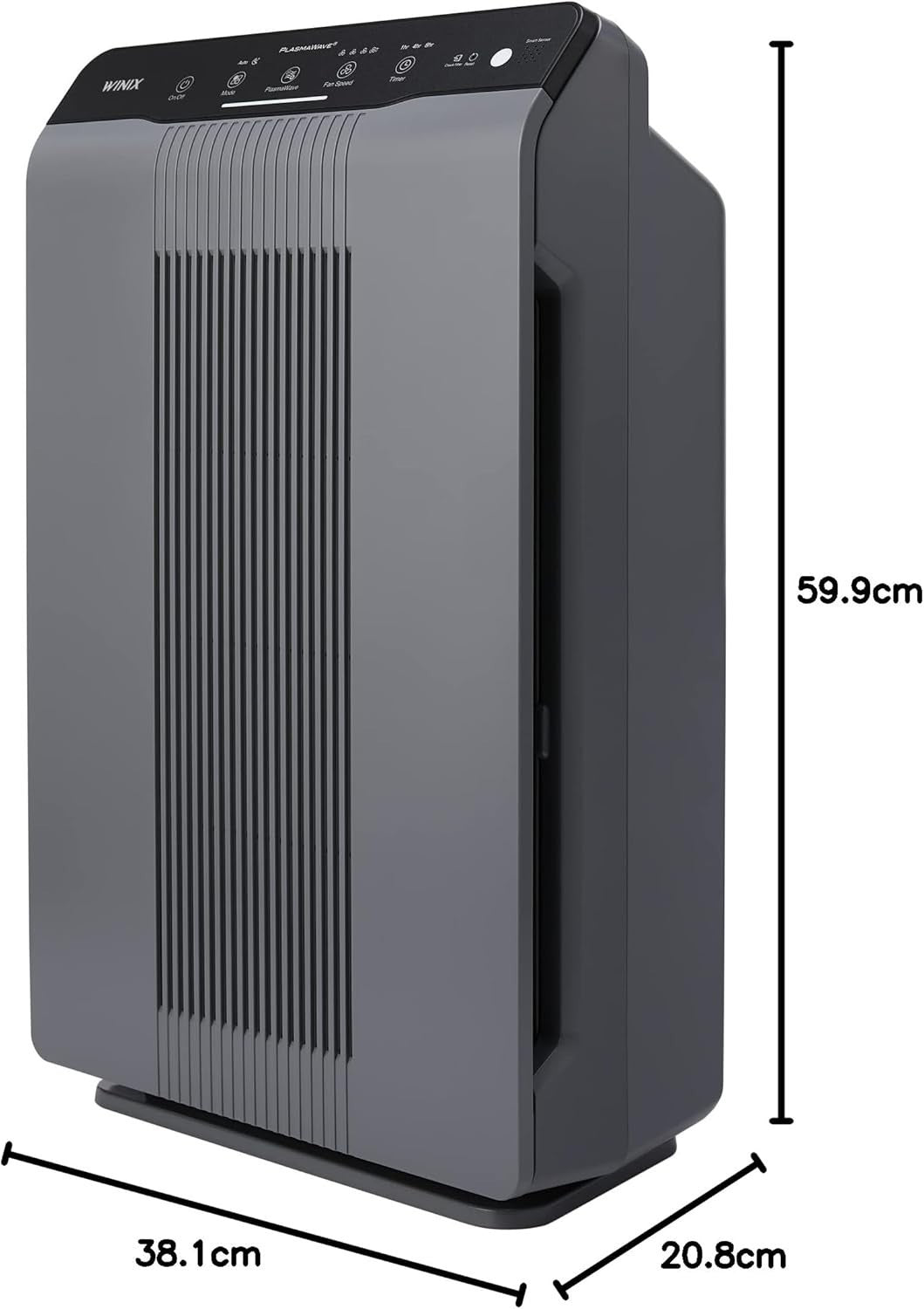 HEPA Air Purifier CADR 390m³/h Large Room 99m² Allergy Smoke Odor