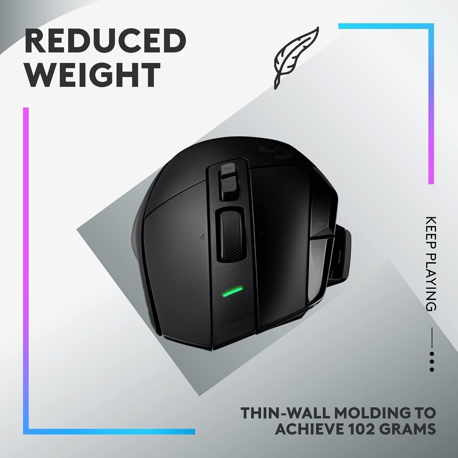 Wireless Gaming Mouse 25K DPI Ultra Fast Lightspeed Ergonomic Pro PC